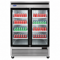 Atosa MCF8707GR 2-Door Glass Reach-In Refrigerator