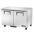 True TUC-48-HC two-door undercounter refrigerator with doors closed