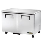 True TUC-48-HC two-door undercounter refrigerator with doors closed