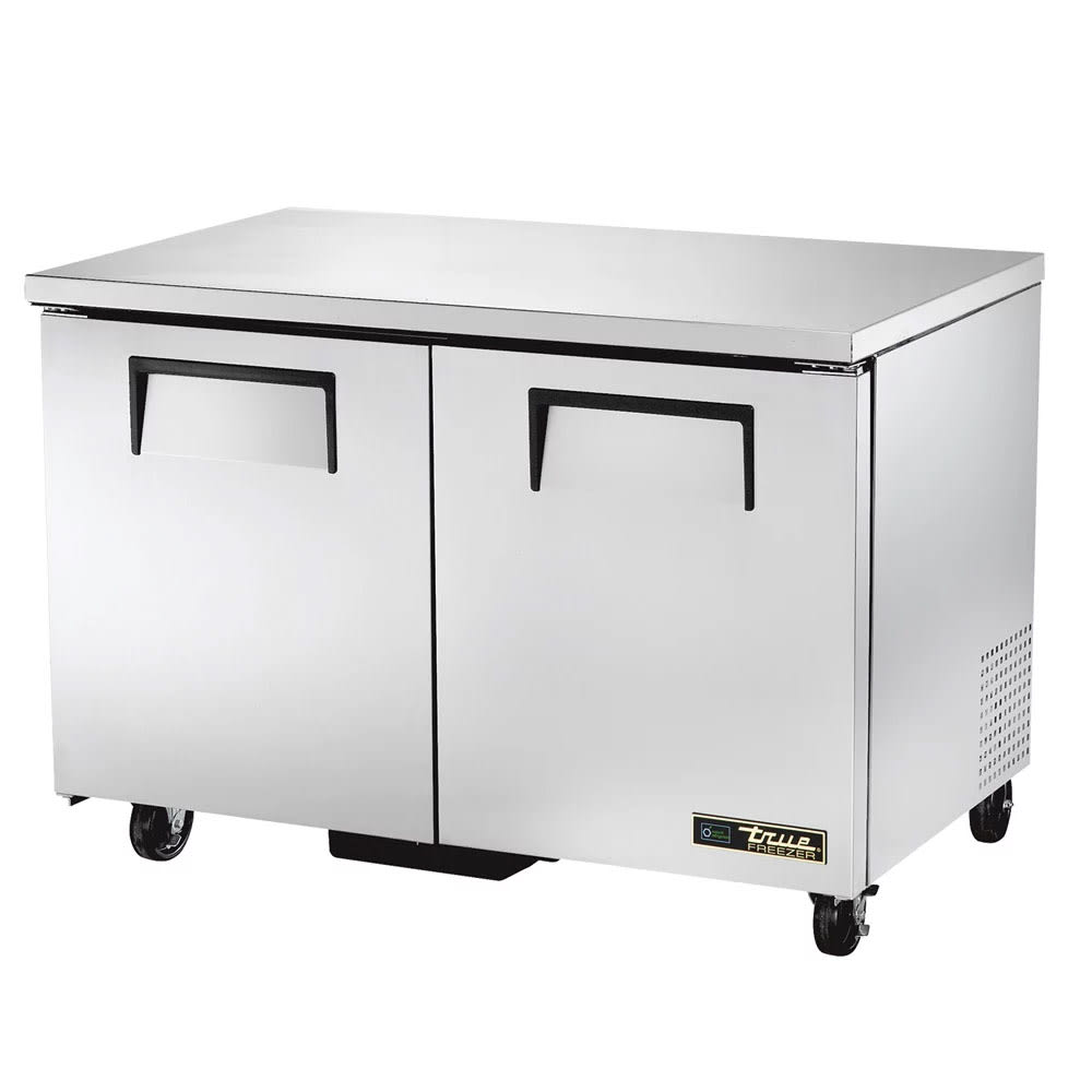 True TUC-48-HC two-door undercounter refrigerator with doors closed